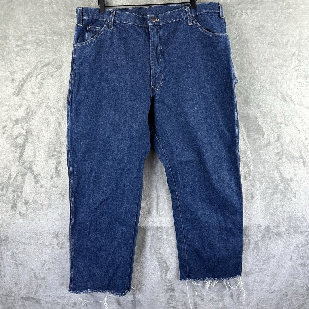 Dickies Carpenter Jeans Men's 42 x 30 Blue Denim Medium Wash 100% Cotton
